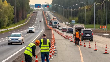 В Татарстане временно перекроют М7 из-за монтажа габаритных ворот над трассой В Татарстане временно перекроют М7 из-за монтажа габаритных ворот над трассой